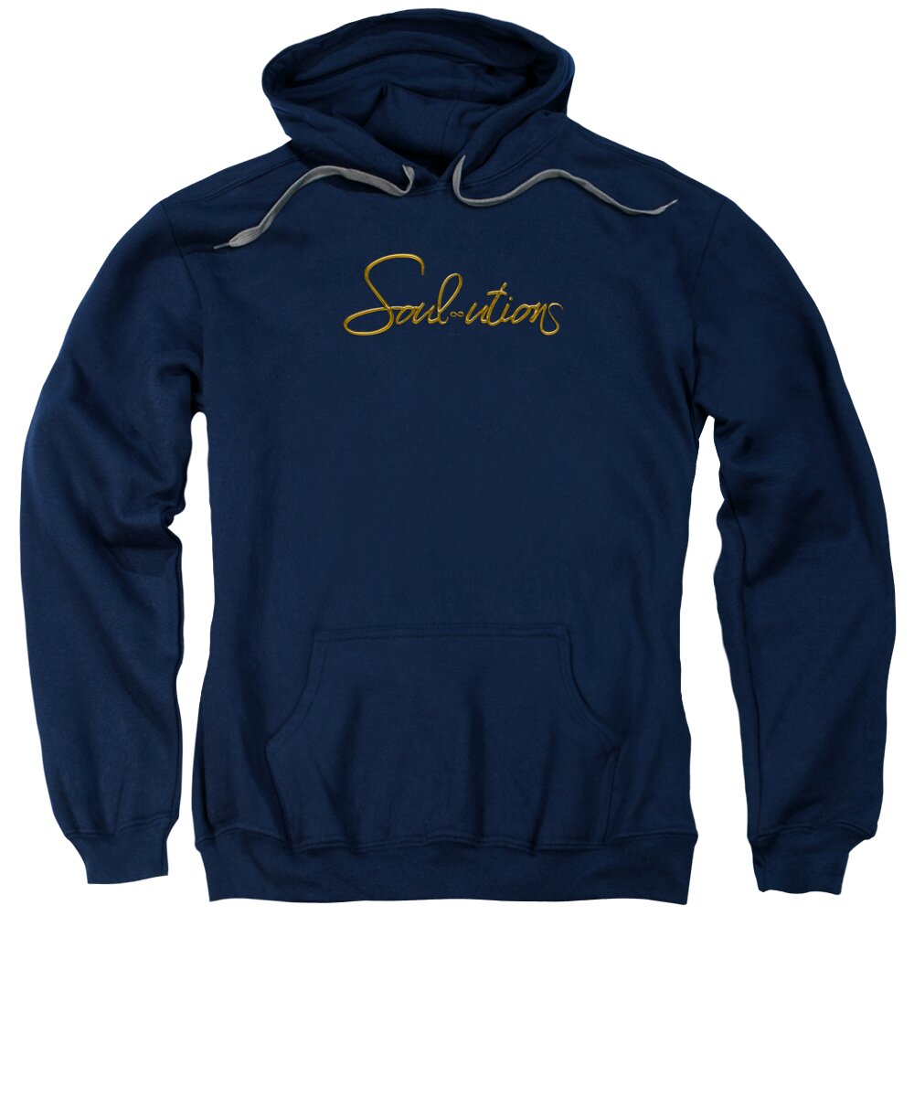 Golden Cursive Text on Black Background - Sweatshirt