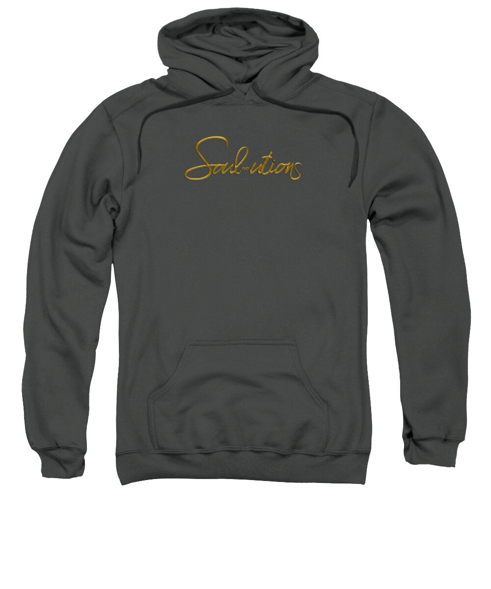 Golden Cursive Text on Black Background - Sweatshirt