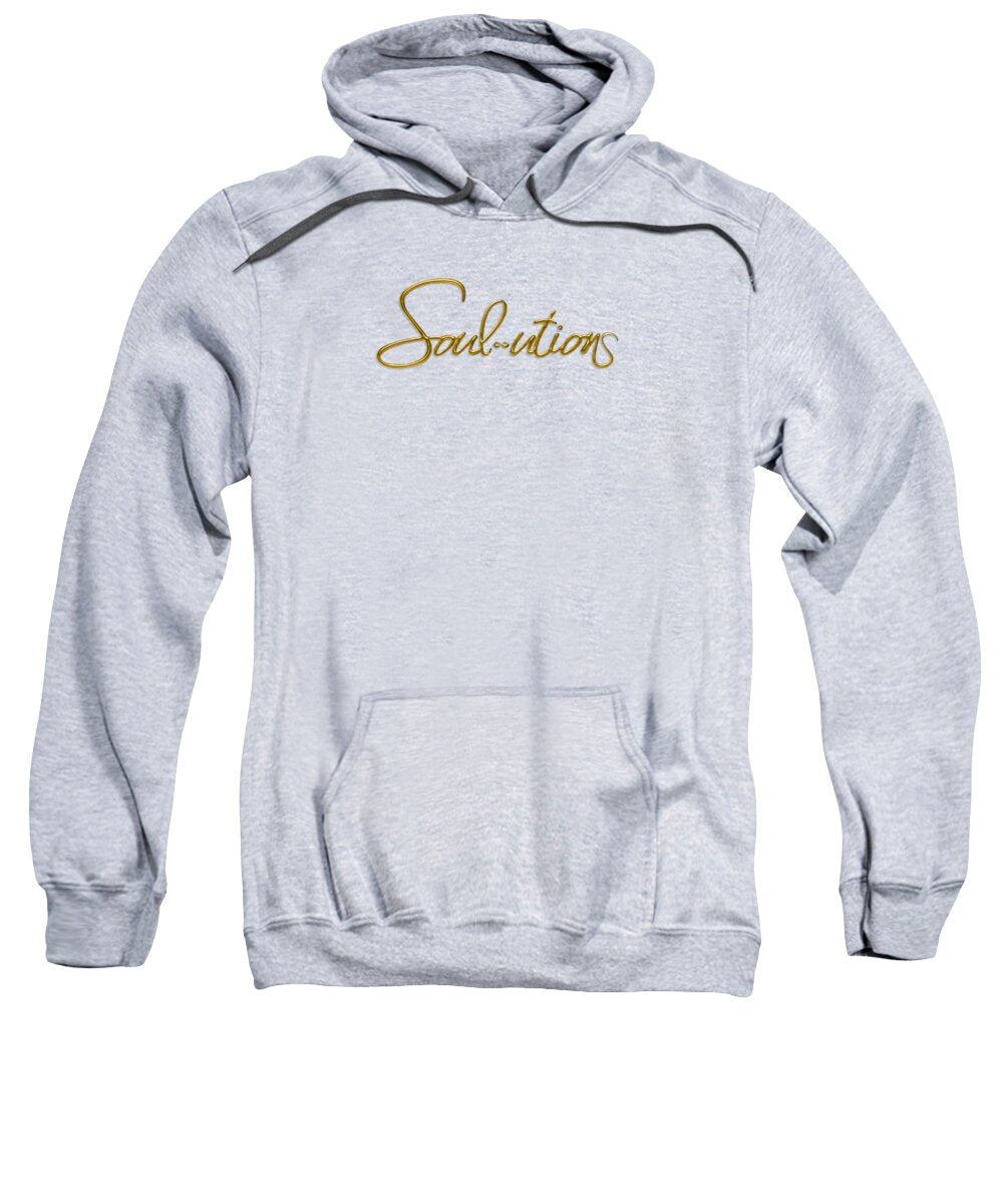 Golden Cursive Text on Black Background - Sweatshirt
