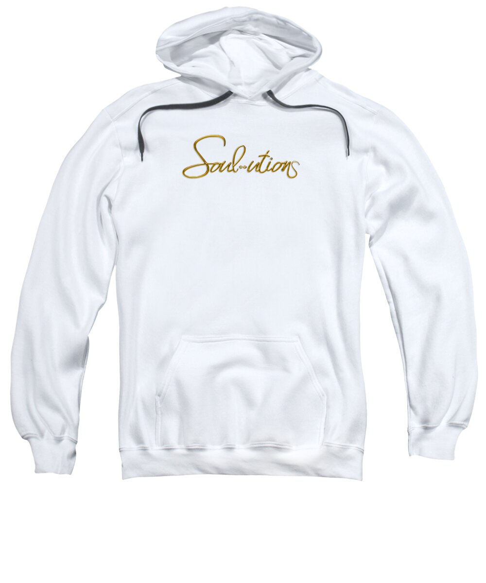 Golden Cursive Text on Black Background - Sweatshirt